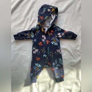 Carter’s romper sweatsuit, floral
